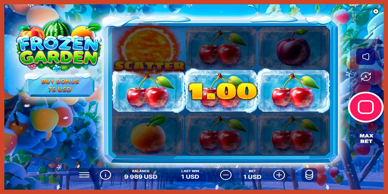 Slot screenshot: Frozen Garden bez depozita, broj - 3