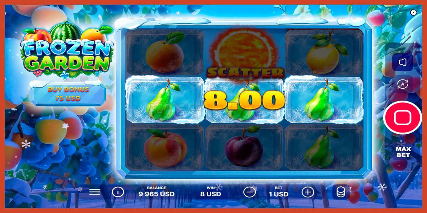 Slot screenshot: Frozen Garden bez depozita, broj - 4