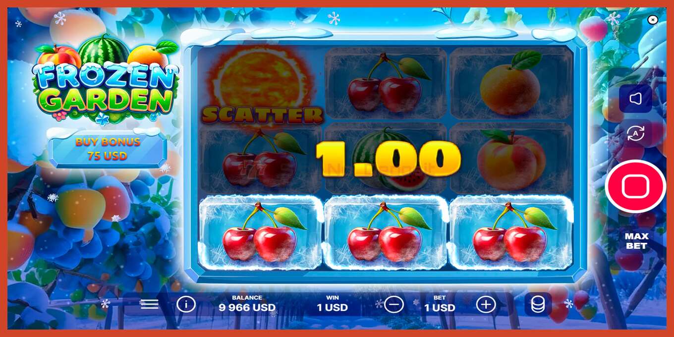 Slot screenshot: Frozen Garden bez depozita, broj - 5