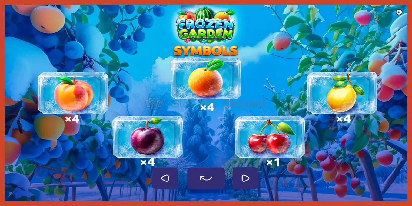 Slot screenshot: Frozen Garden bez depozita, broj - 6