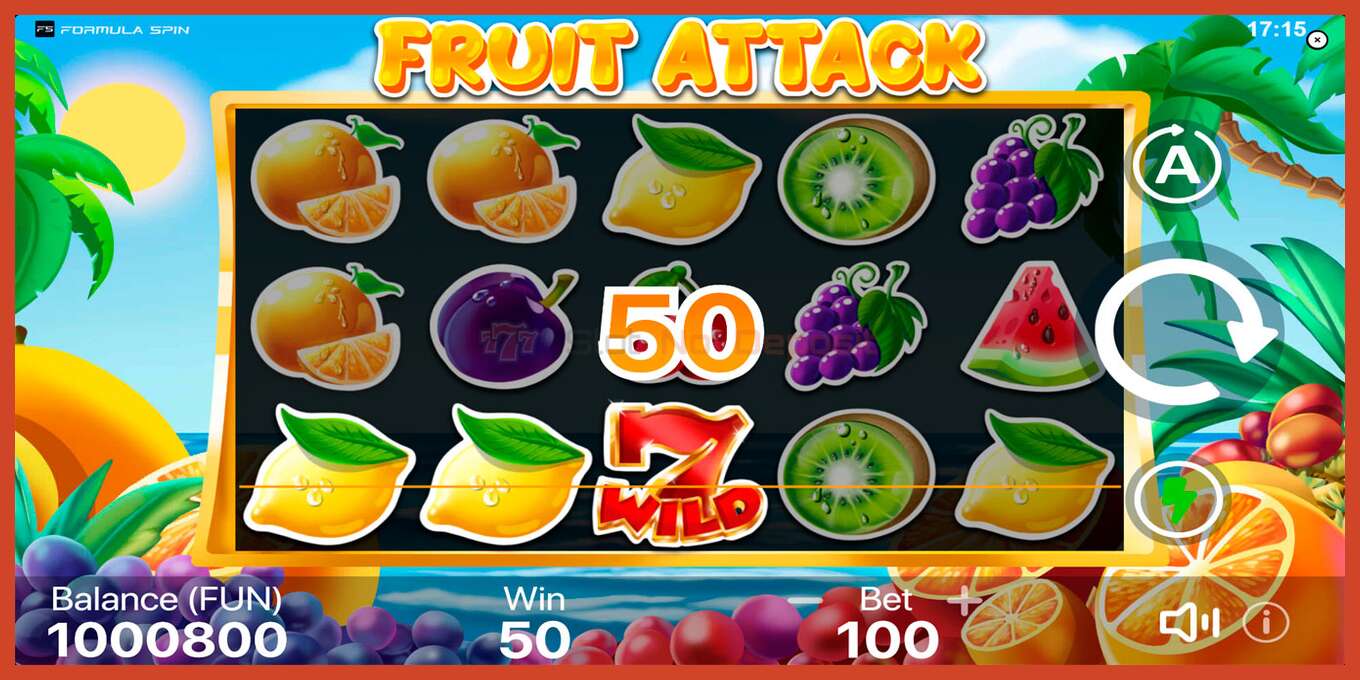 Captură de ecran pentru slot: Fruit Attack fara depozit, număr - 4