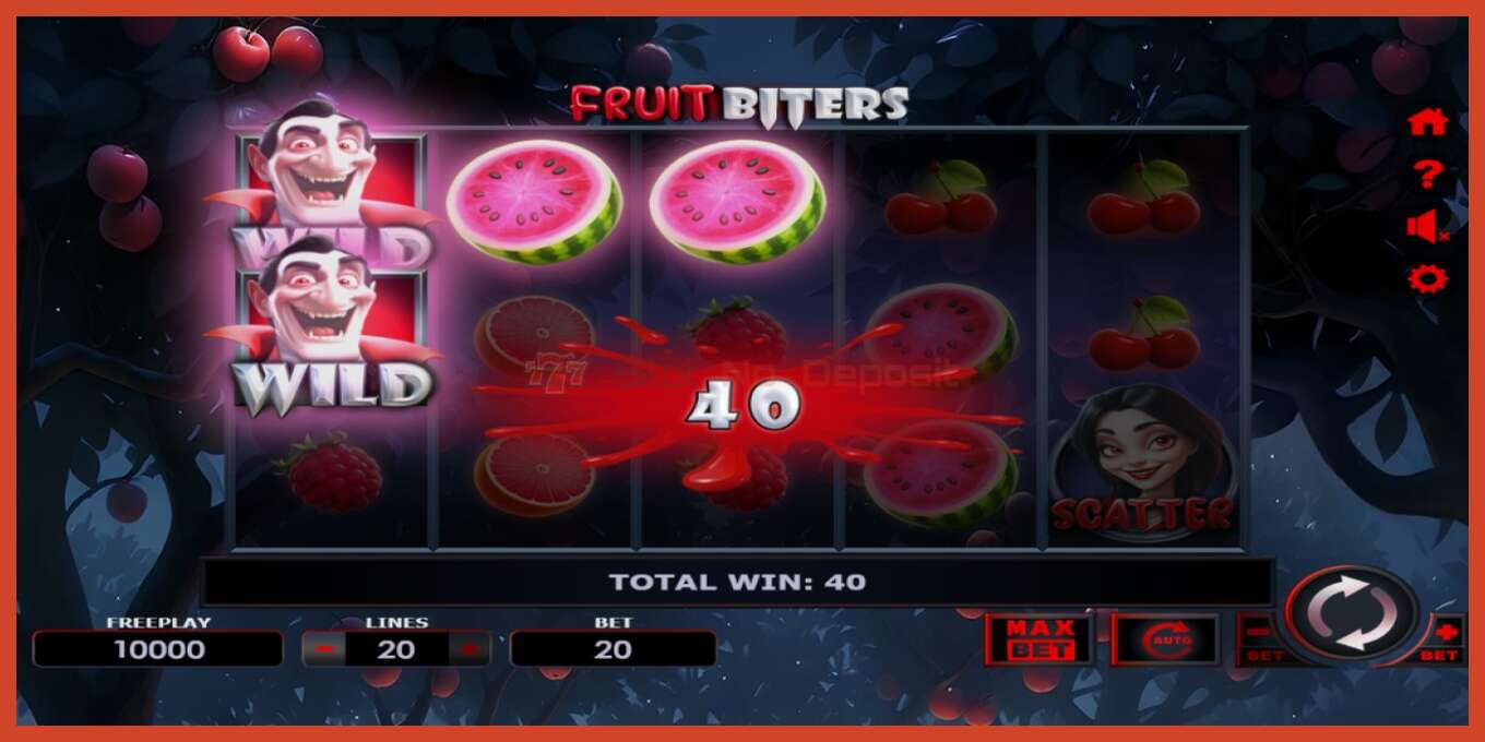 Slot screenshot: Fruit Biters no deposit, number - 3