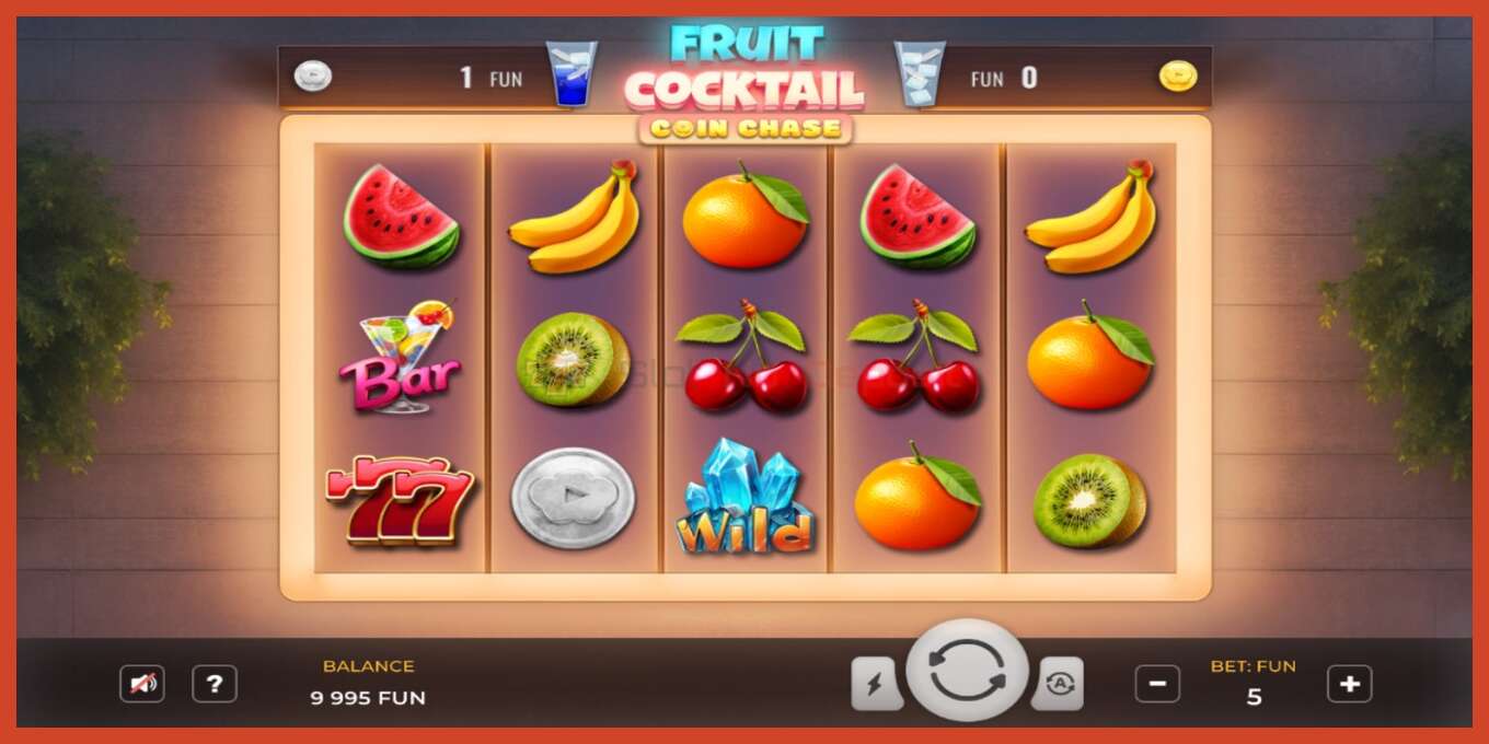 Slot තිර රුවක්: Fruit Cocktail Coin Chase තැන්පතු නැත, අංකය - 1