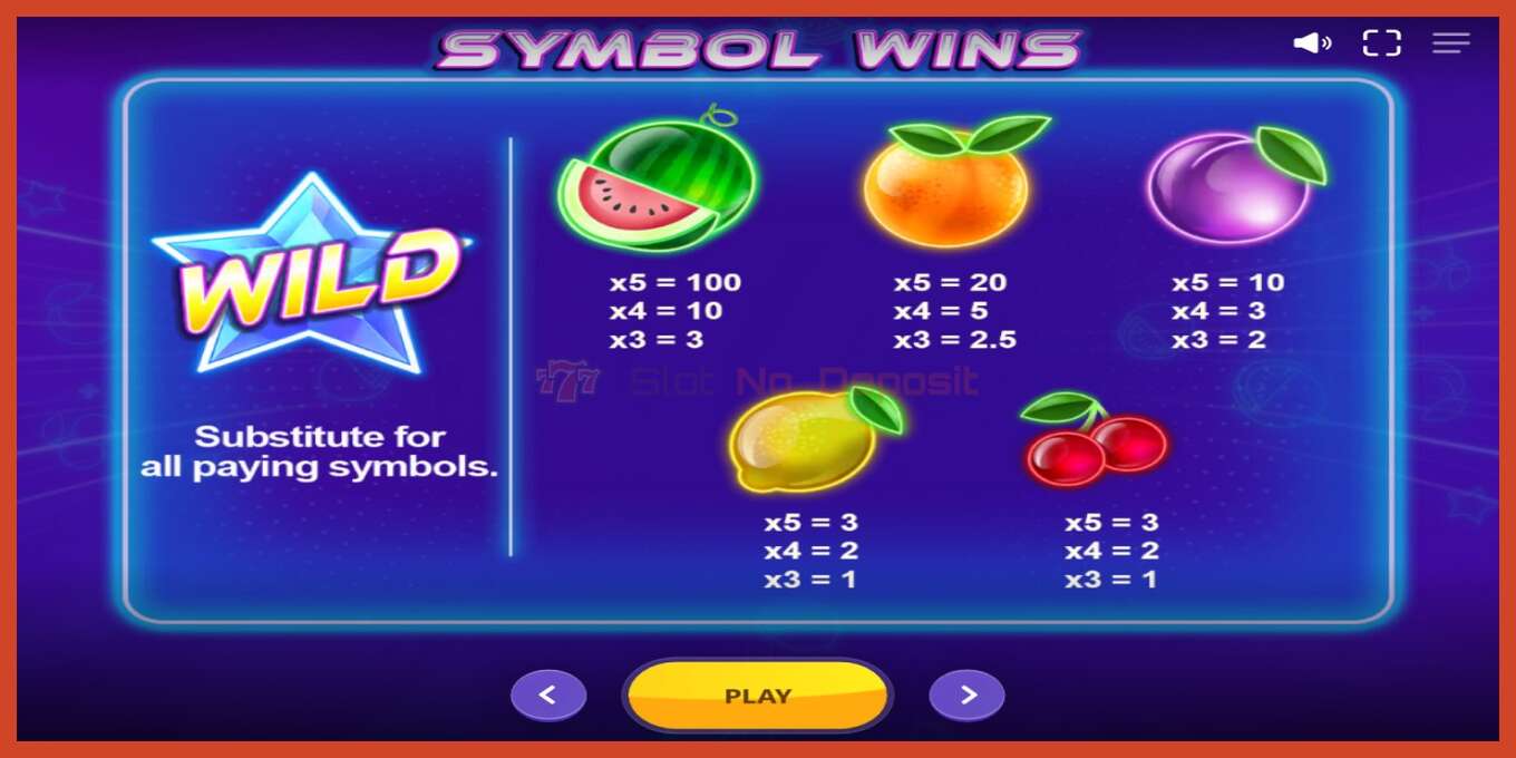 Slot skrinshoti: Fruit Flash depozit yoq, raqam - 6