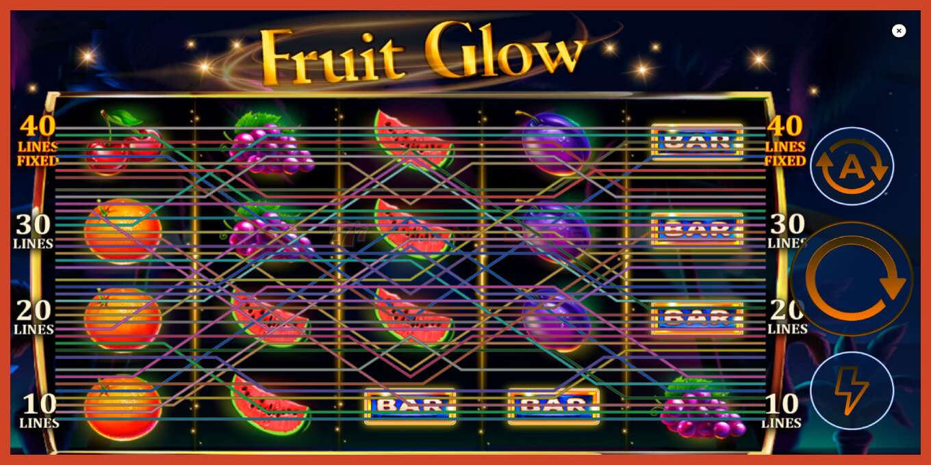 Slot skrinshoti: Fruit Glow depozit yoq, raqam - 2