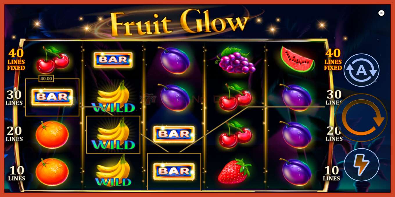 Slot skrinshoti: Fruit Glow depozit yoq, raqam - 3