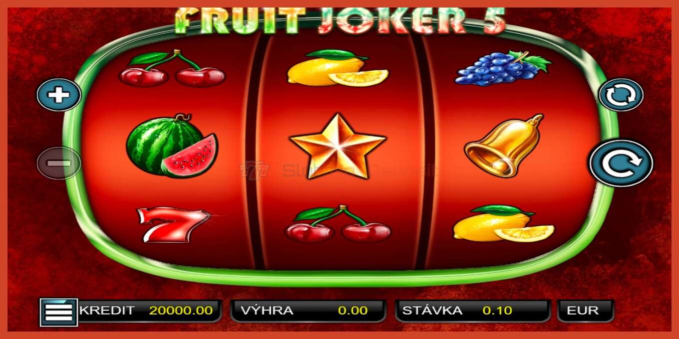 Снимак екрана слота: Fruit Joker 5 без депозита, број - 1