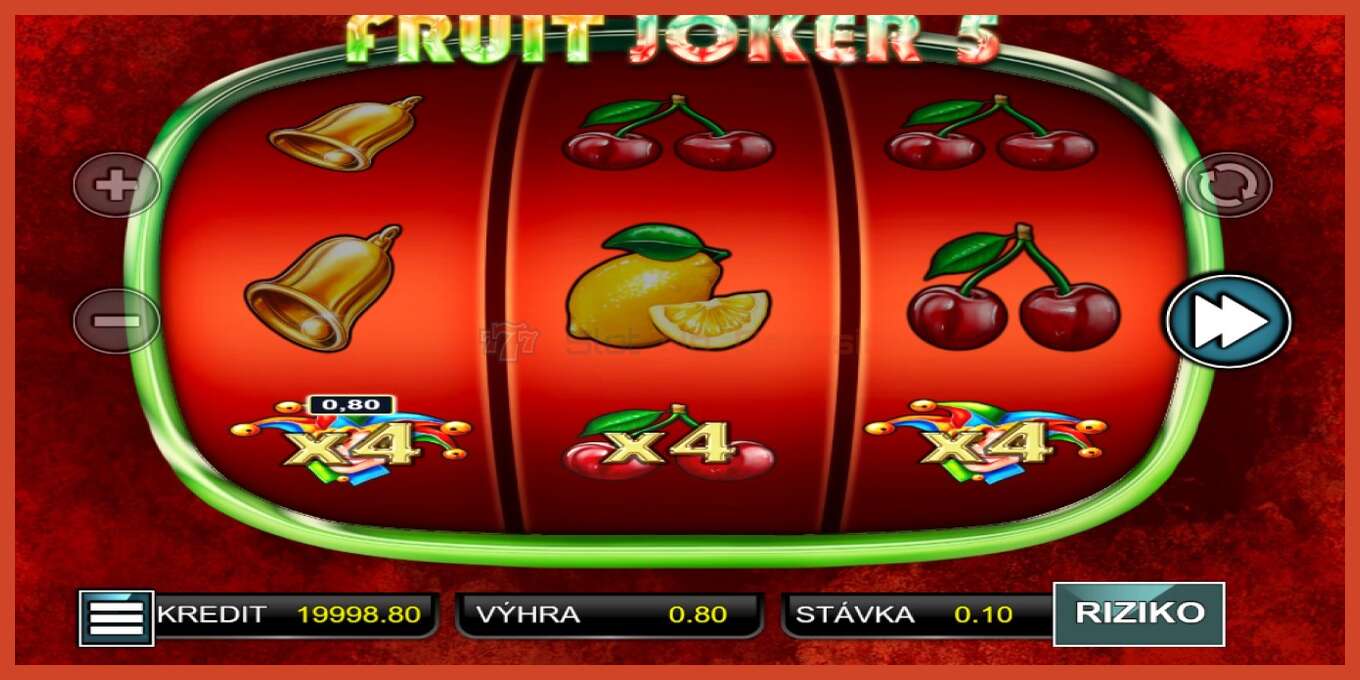 Снимак екрана слота: Fruit Joker 5 без депозита, број - 3