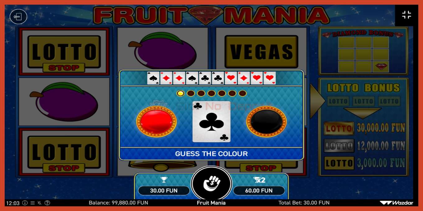 Slot screenshot: Fruit Mania no deposit, number - 3