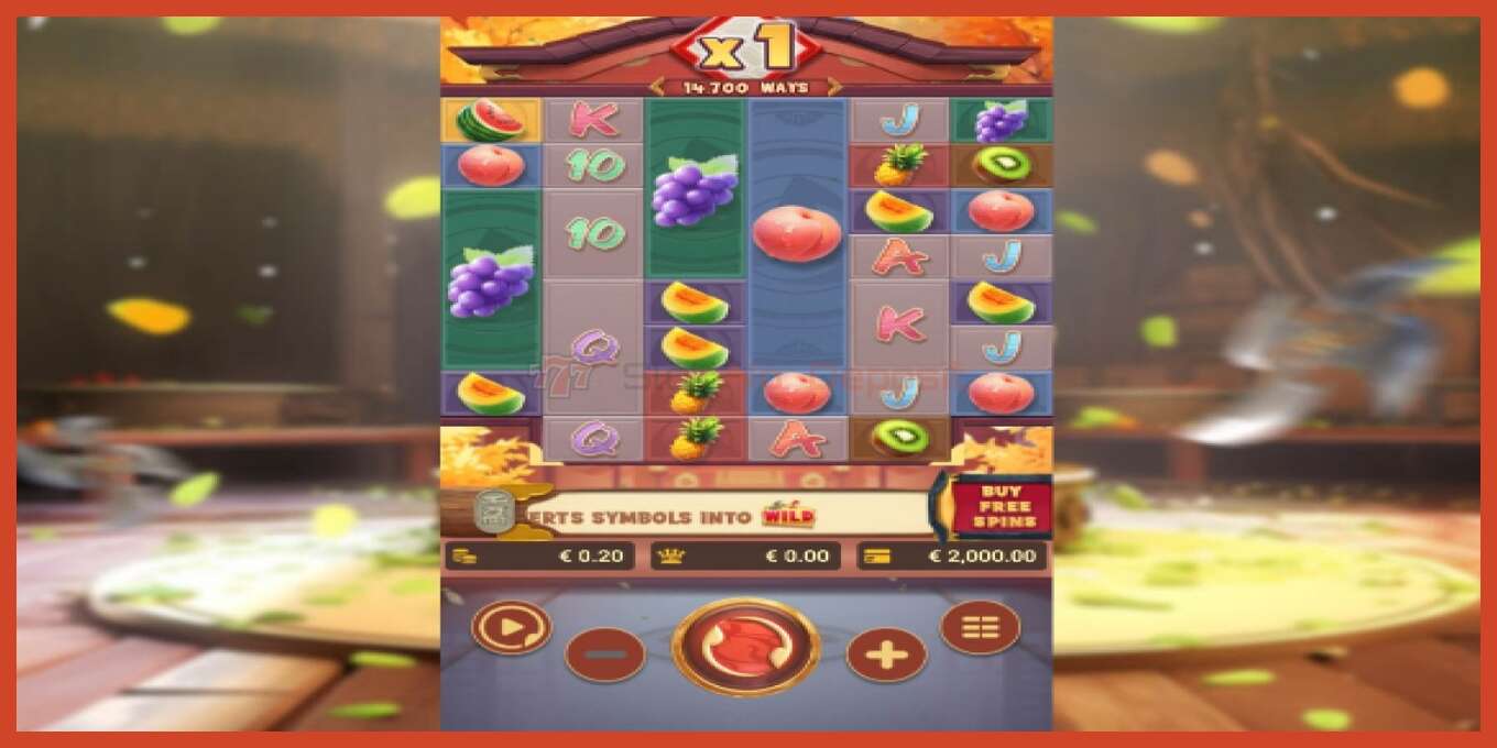 Slot screenshot: Fruit Ninja Fury hakuna amana, nambari - 1