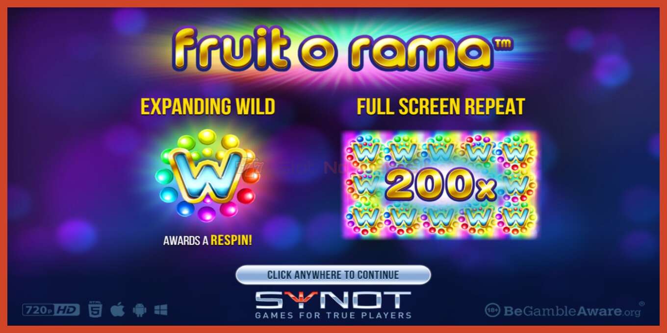 Slot skrinshoti: Fruit o Rama depozit yoq, raqam - 1