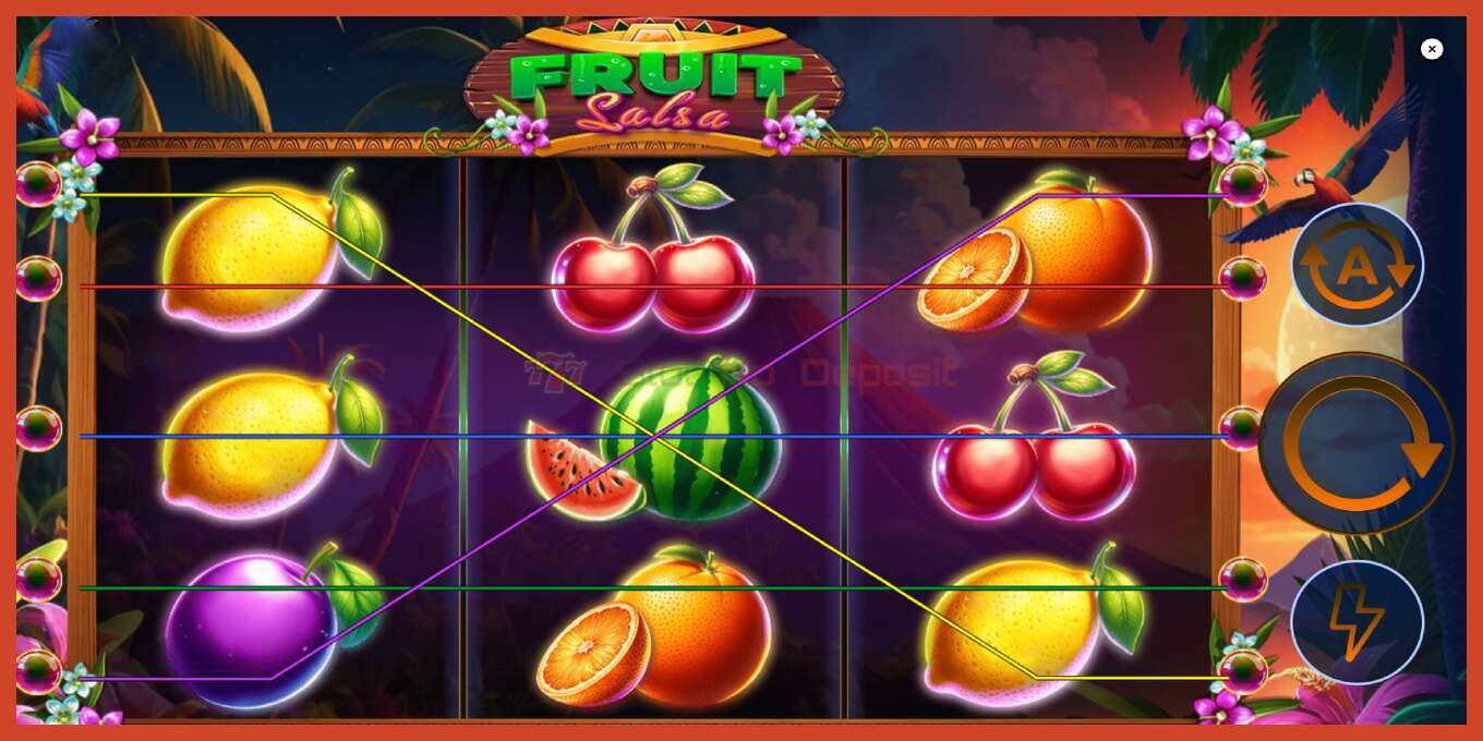 Slot screenshot: Fruit Salsa bez depozita, broj - 1