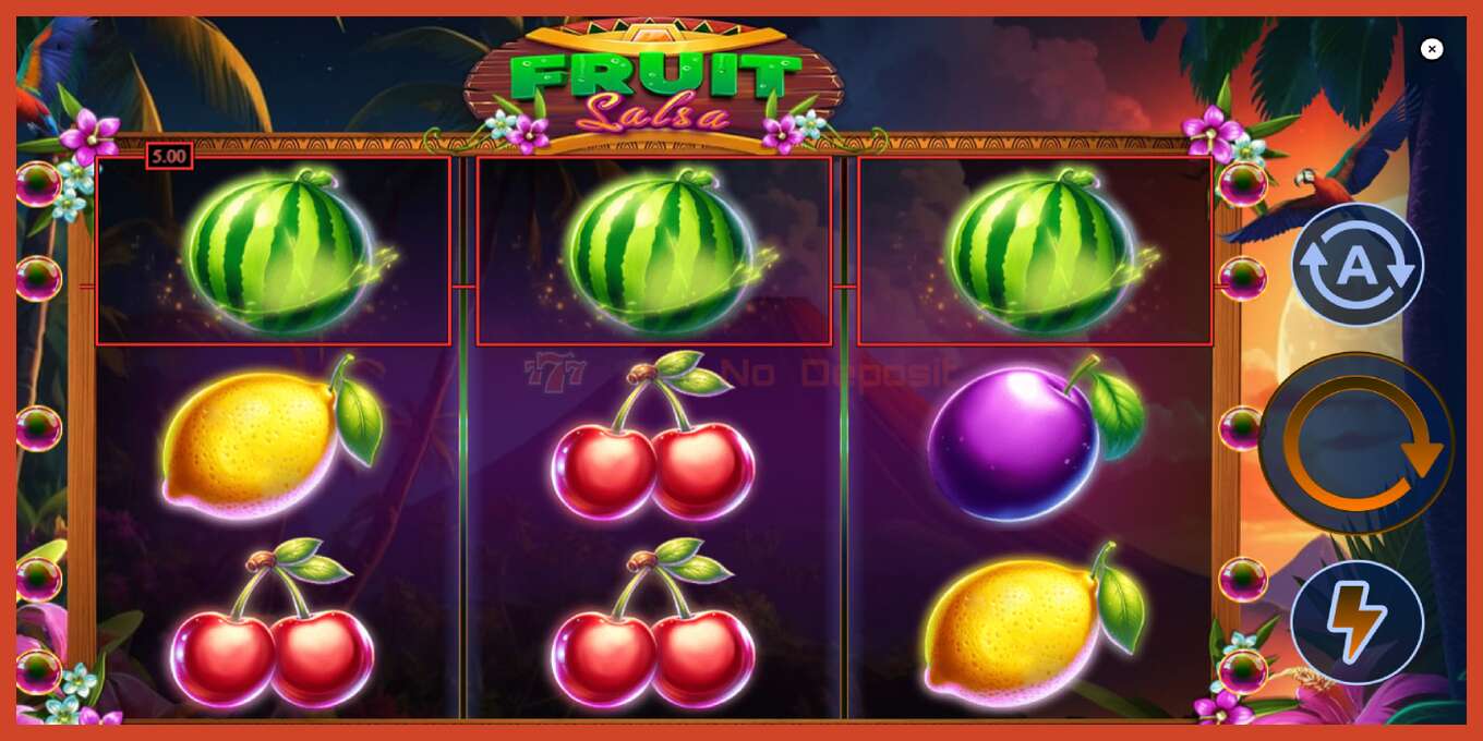 Slot screenshot: Fruit Salsa bez depozita, broj - 3