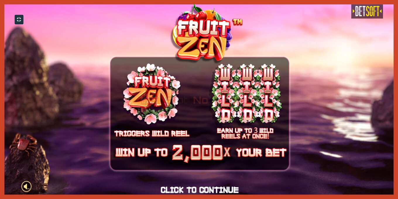 Slot screenshot: Fruit Zen no deposit, number - 1