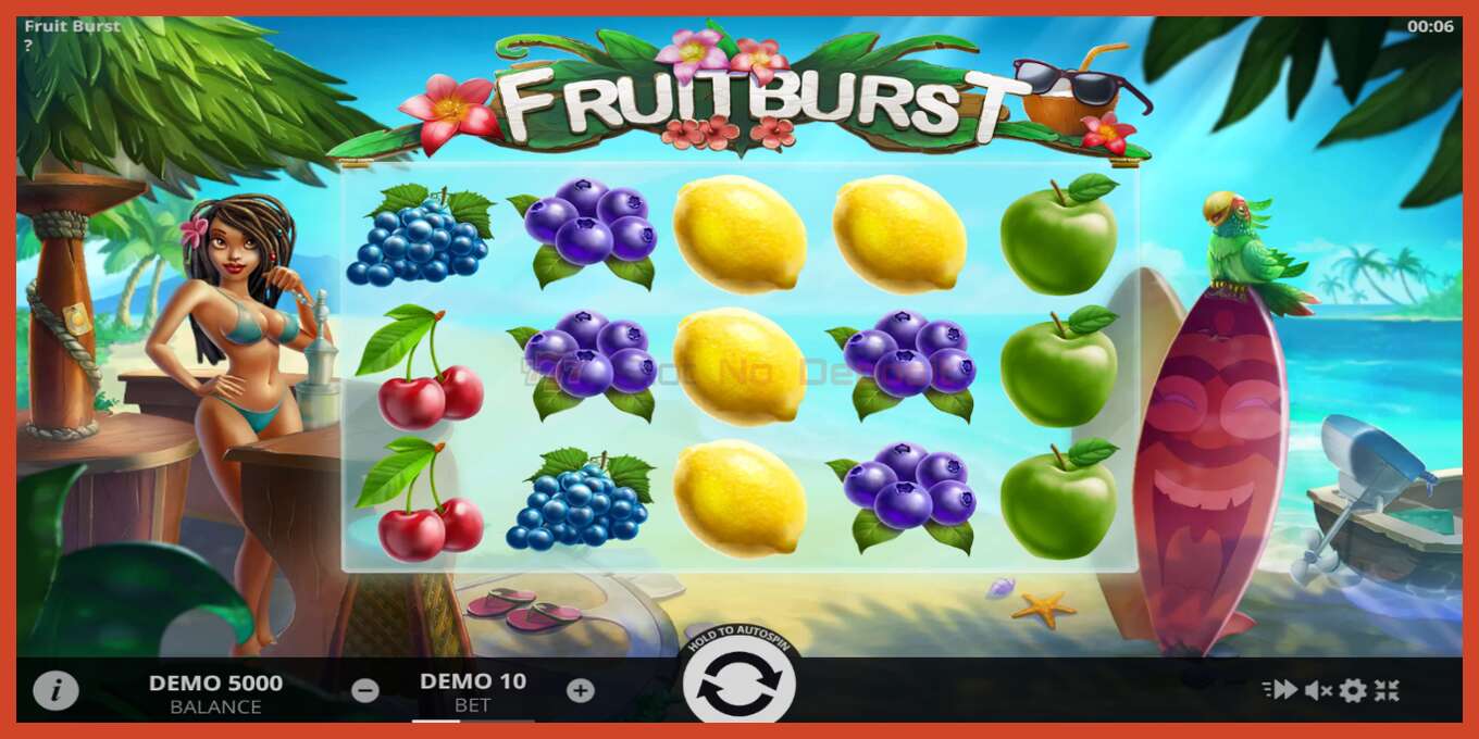 Slot screenshot: Fruitburst no deposit, number - 1