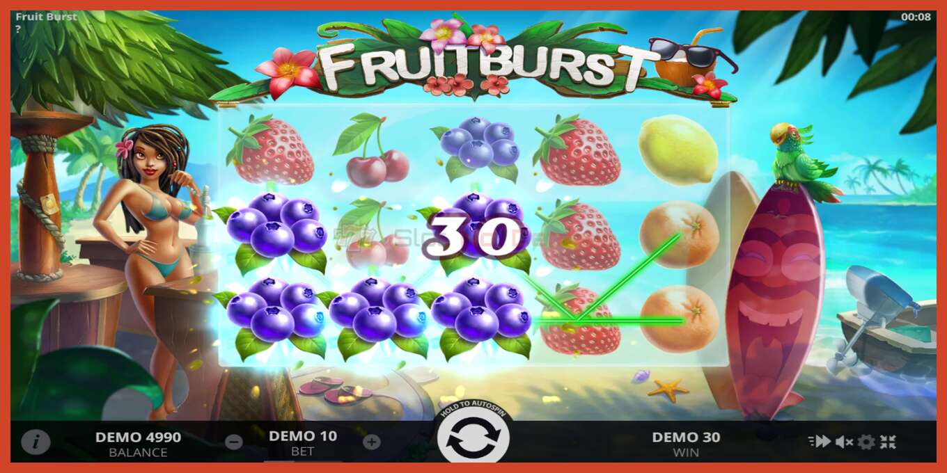 Captura de pantalla de la ranura: Fruitburst sin deposito, número - 3