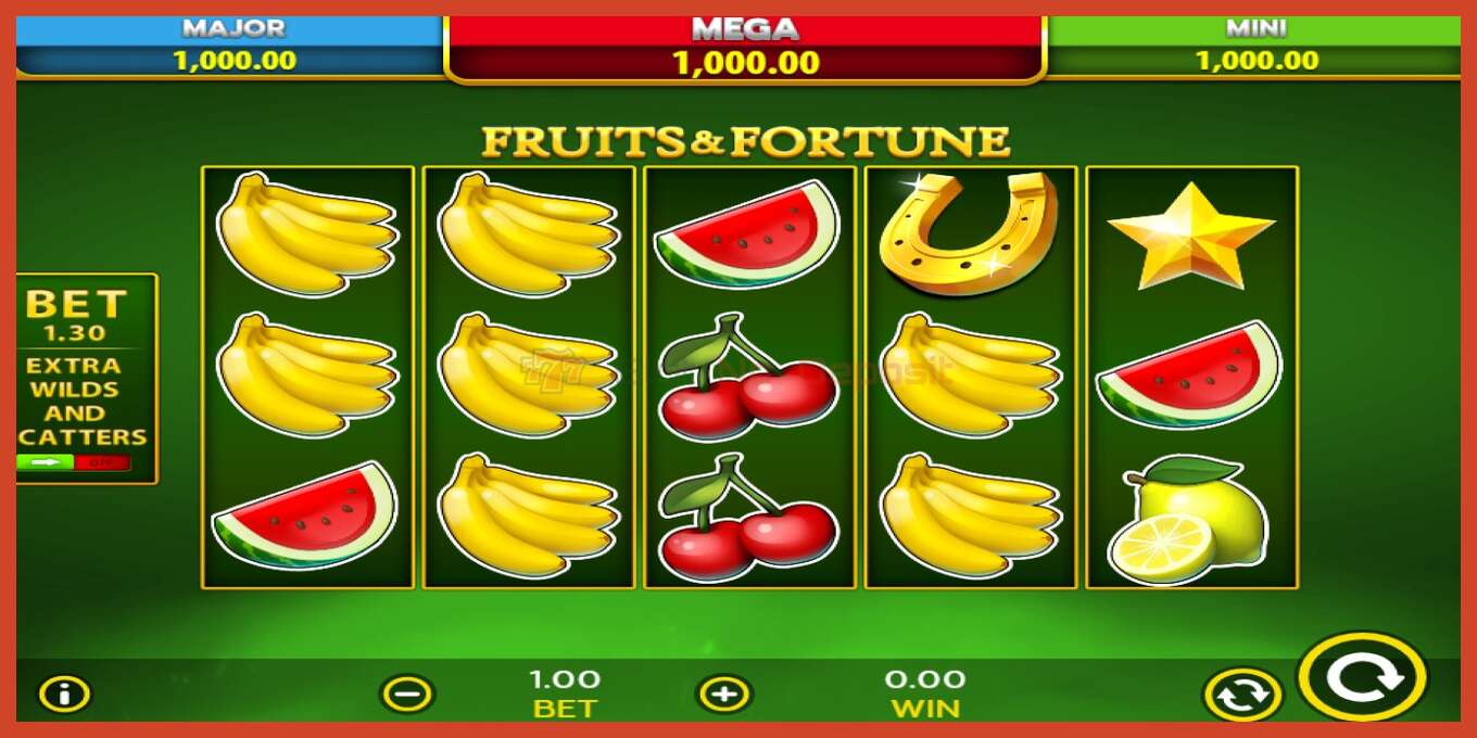 Slot screenshot: Fruits & Fortune bez depozita, broj - 1