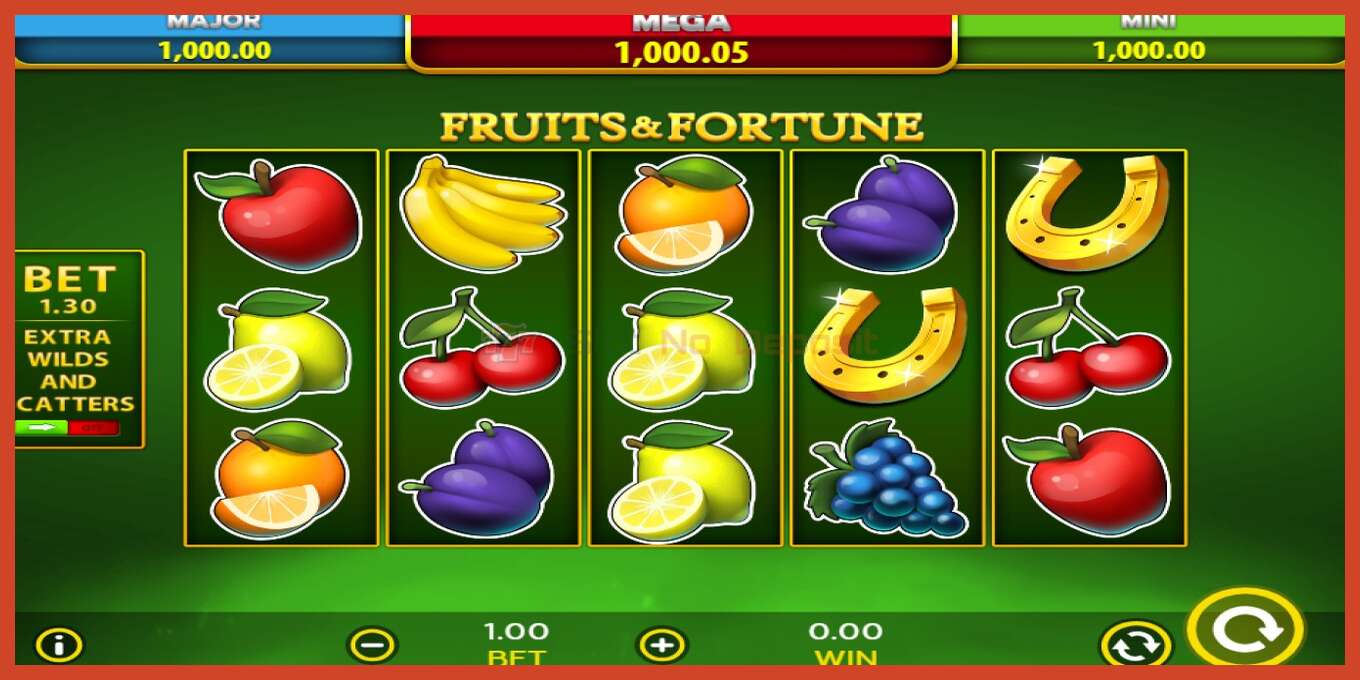 Slot screenshot: Fruits & Fortune bez depozita, broj - 2