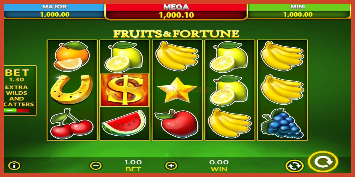 Slot screenshot: Fruits & Fortune bez depozita, broj - 3