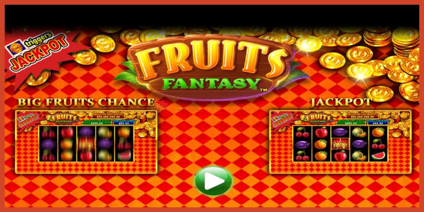 Posnetek zaslona reže: Fruits Fantasy brez depozita, število - 1