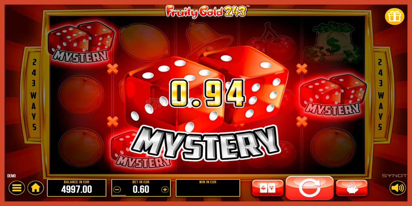 Captura de pantalla do slot: Fruity Gold 243 sen depósito, número - 3