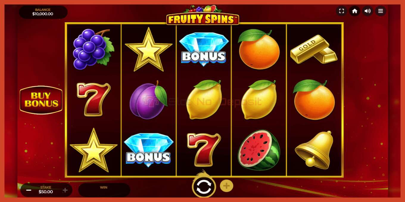 Slot skrinshoti: Fruity Spins depozit yoq, raqam - 2