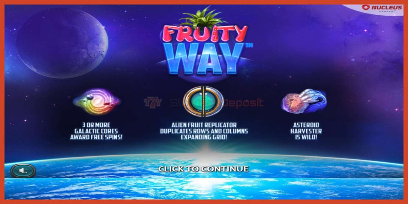 Captura de pantalla de la ranura: Fruity Way sin deposito, número - 1