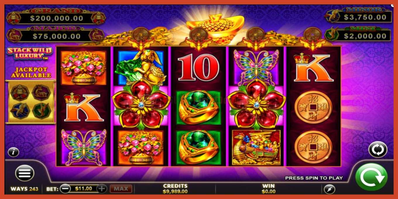 Tangkapan layar slot: Fu Lai Cai Lai Stack Wild Luxury tidak ada setoran, nomor - 2