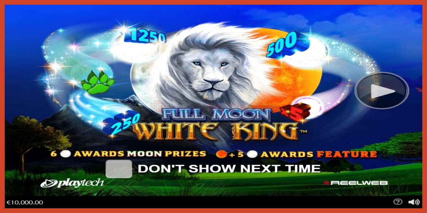 צילום מסך של חריץ: Full Moon: White King ללא פיקדון, מִספָּר - 1