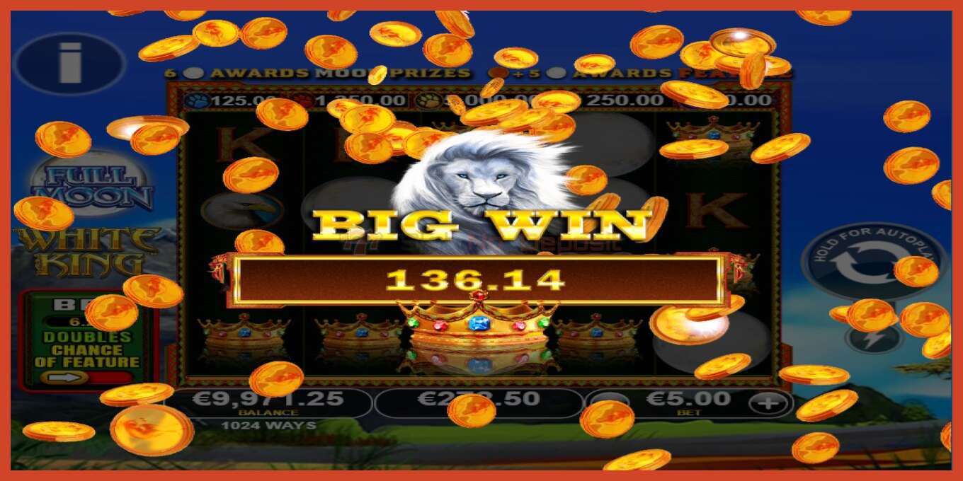 צילום מסך של חריץ: Full Moon: White King PowerPlay Jackpot ללא פיקדון, מִספָּר - 4