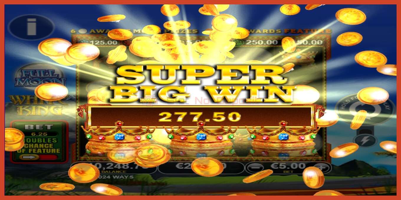 צילום מסך של חריץ: Full Moon: White King PowerPlay Jackpot ללא פיקדון, מִספָּר - 5