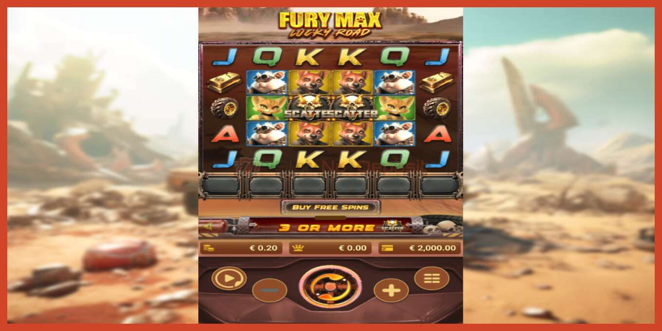 Slot screenshot: Fury Max Lucky Road no deposit, number - 2