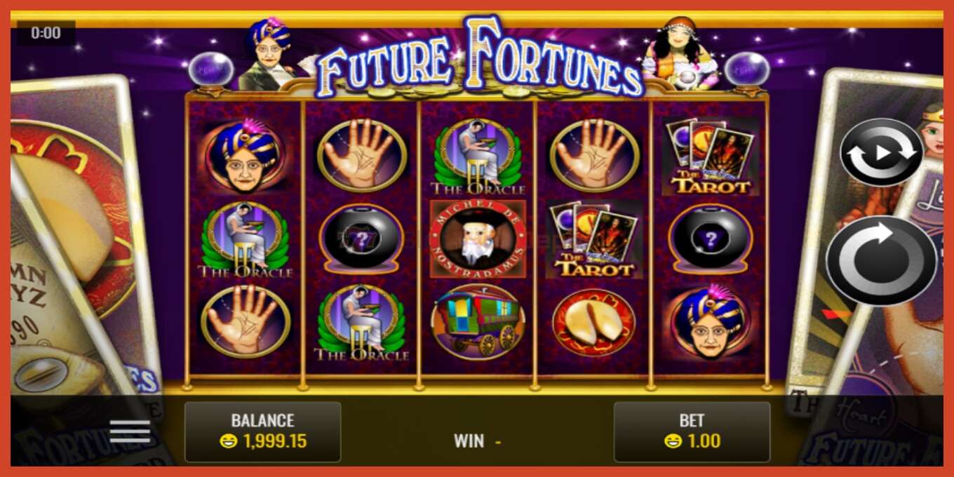 Slot screenshot: Future Fortunes no deposit, number - 1