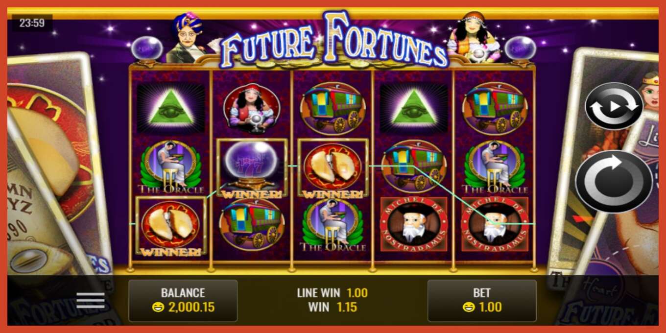 Slot screenshot: Future Fortunes no deposit, number - 2