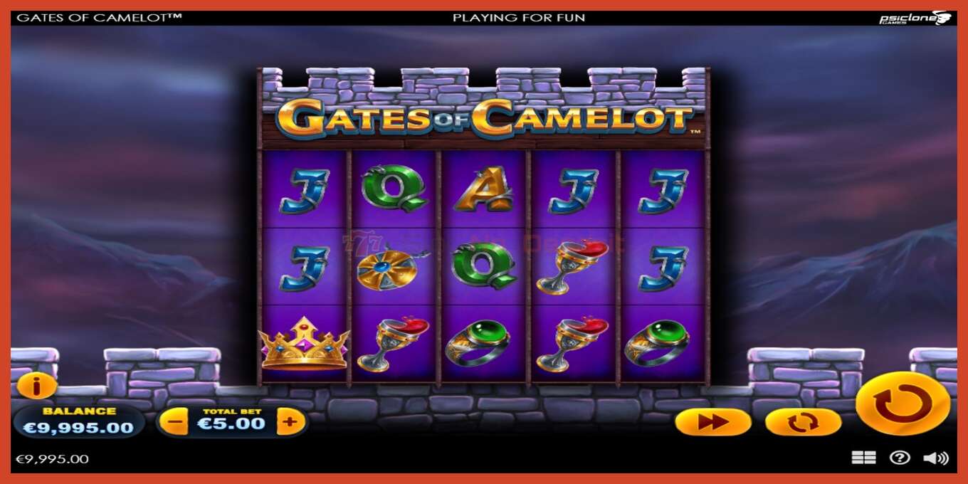 Tangkapan skrin slot: Gates of Camelot tiada deposit, nombor - 2