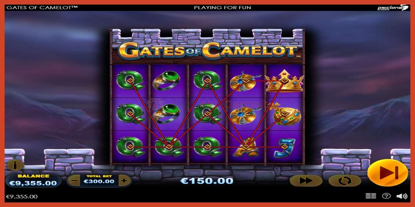 Tangkapan skrin slot: Gates of Camelot tiada deposit, nombor - 3