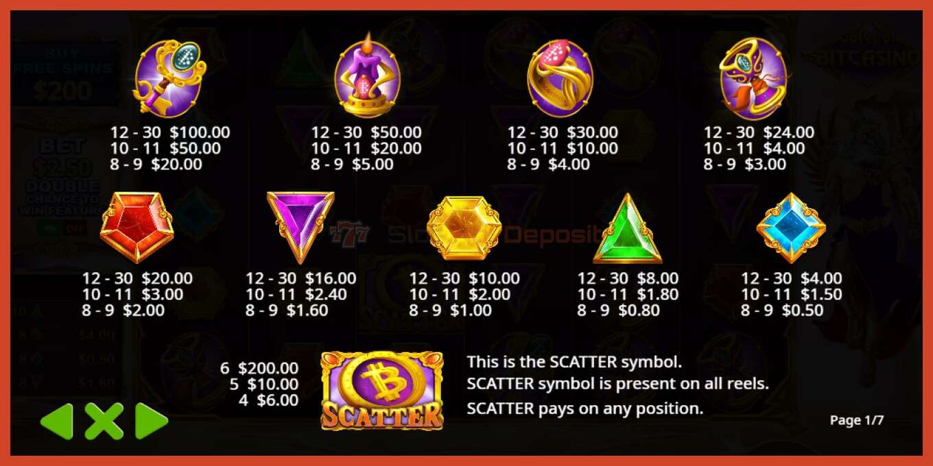 Slot screenshot: Gates of Mycasino no deposit, number - 4