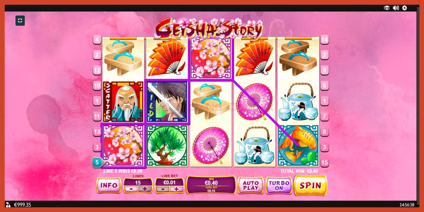 Slot screenshot: Geisha Story no deposit, number - 4