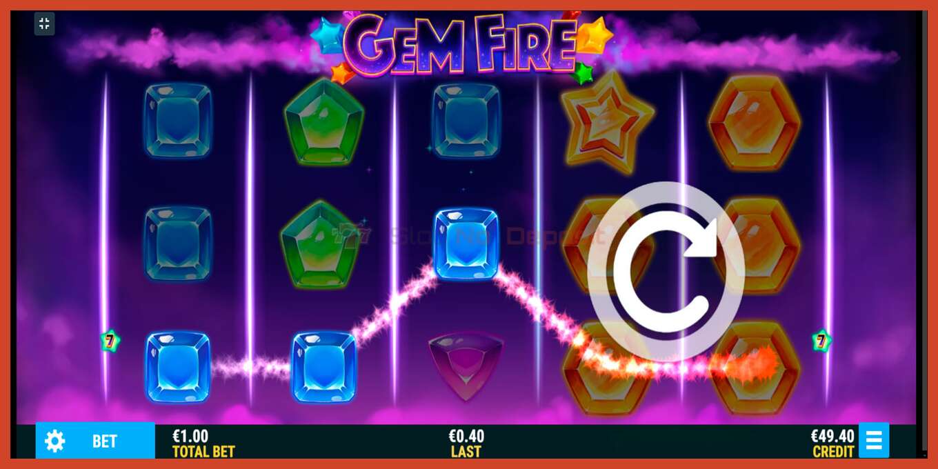 צילום מסך של חריץ: Gem Fire ללא פיקדון, מִספָּר - 2