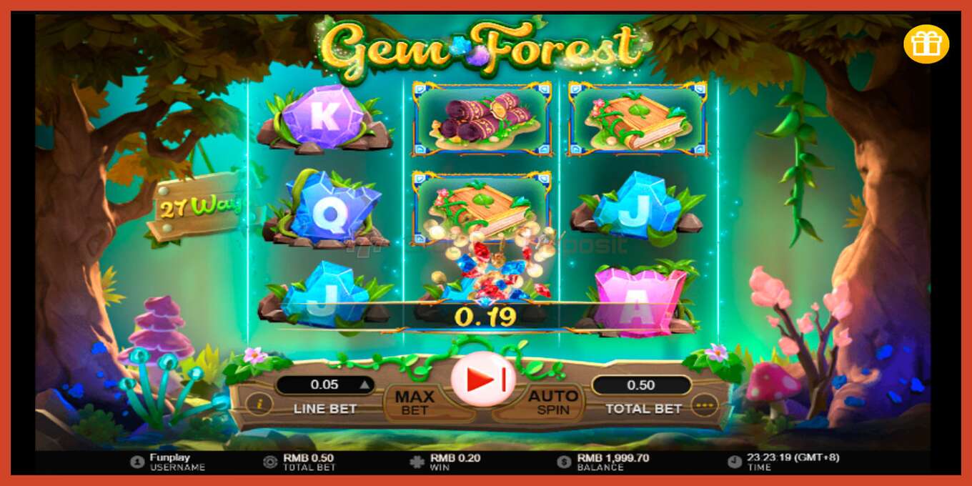 Lizdų ekrano kopija: Gem Forest jokio užstato, numerį - 2