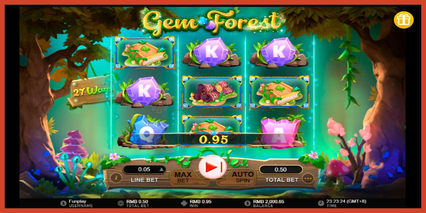 Lizdų ekrano kopija: Gem Forest jokio užstato, numerį - 3