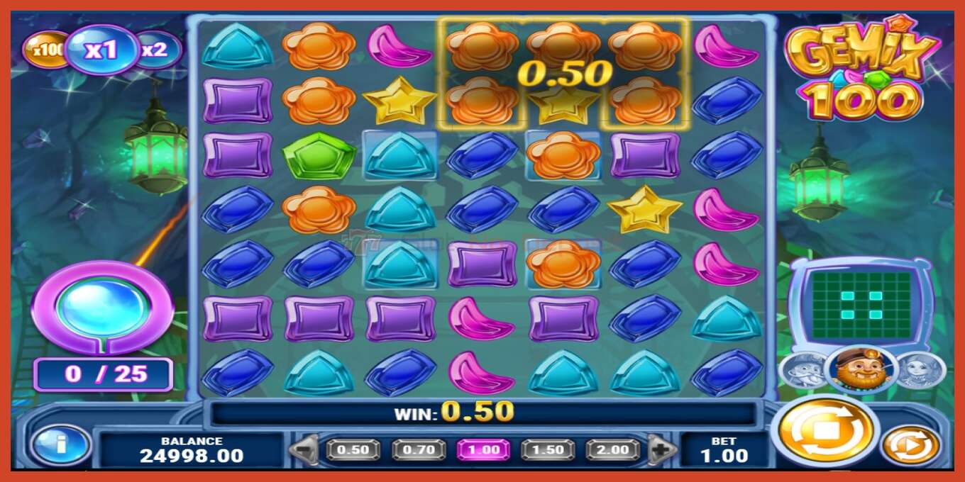 Tangkapan layar slot: Gemix 100 tidak ada setoran, nomor - 2