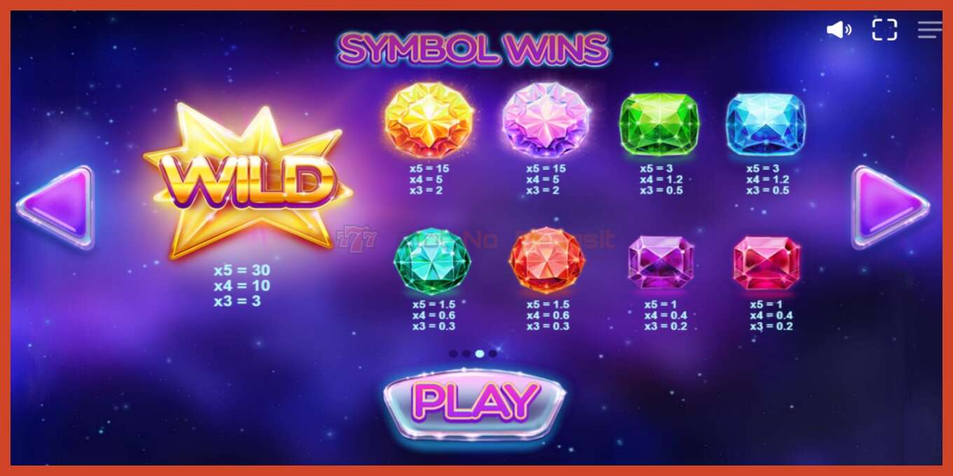 Slot screenshot: Gems Gone Wild no deposit, number - 5