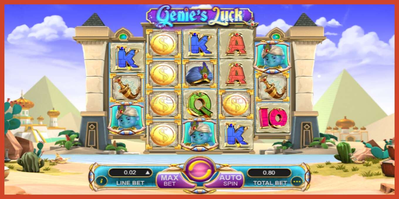 Slot screenshot: Genie’s Luck no deposit, number - 2