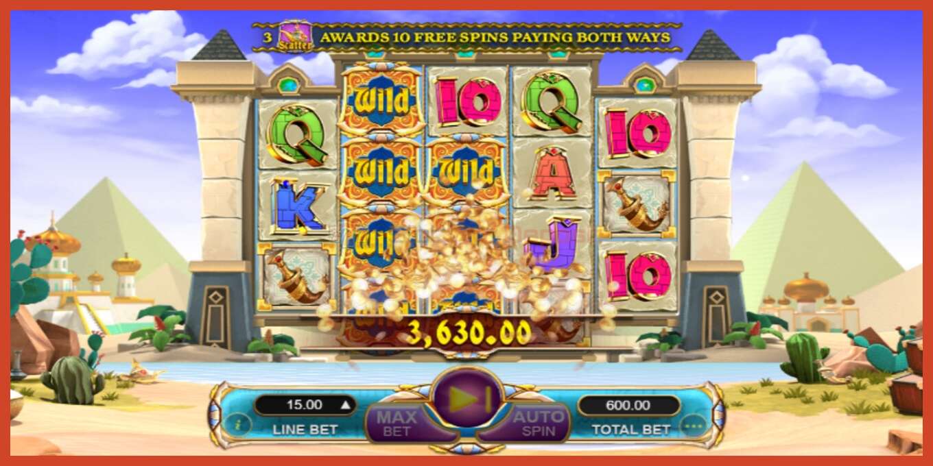 Slot screenshot: Genie’s Luck no deposit, number - 3