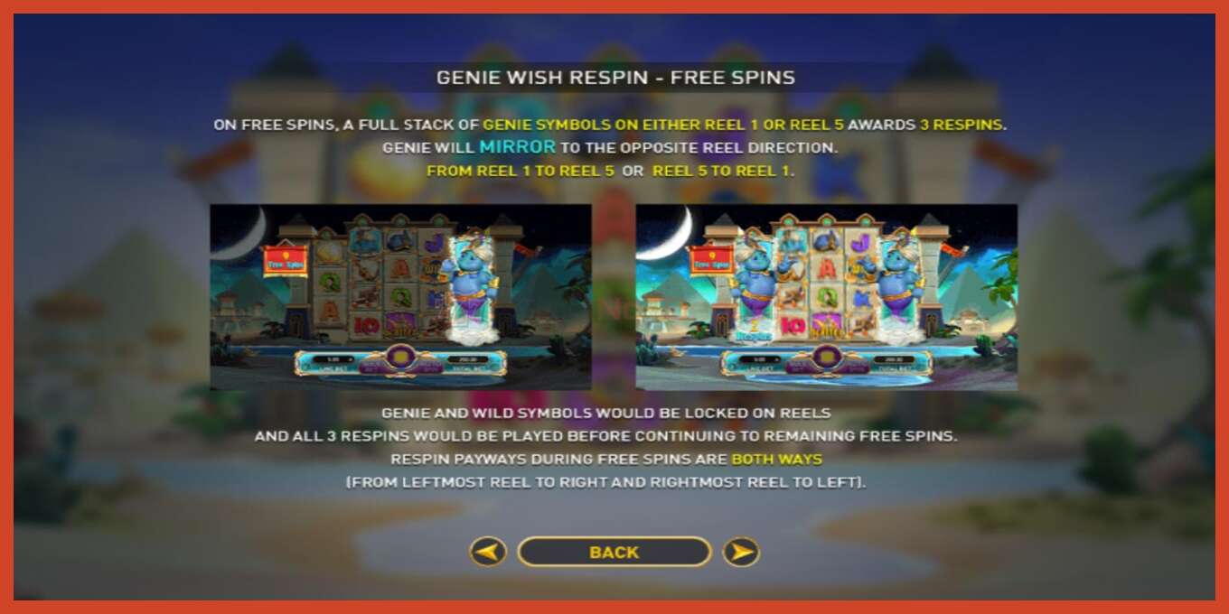 Slot screenshot: Genie’s Luck no deposit, number - 7