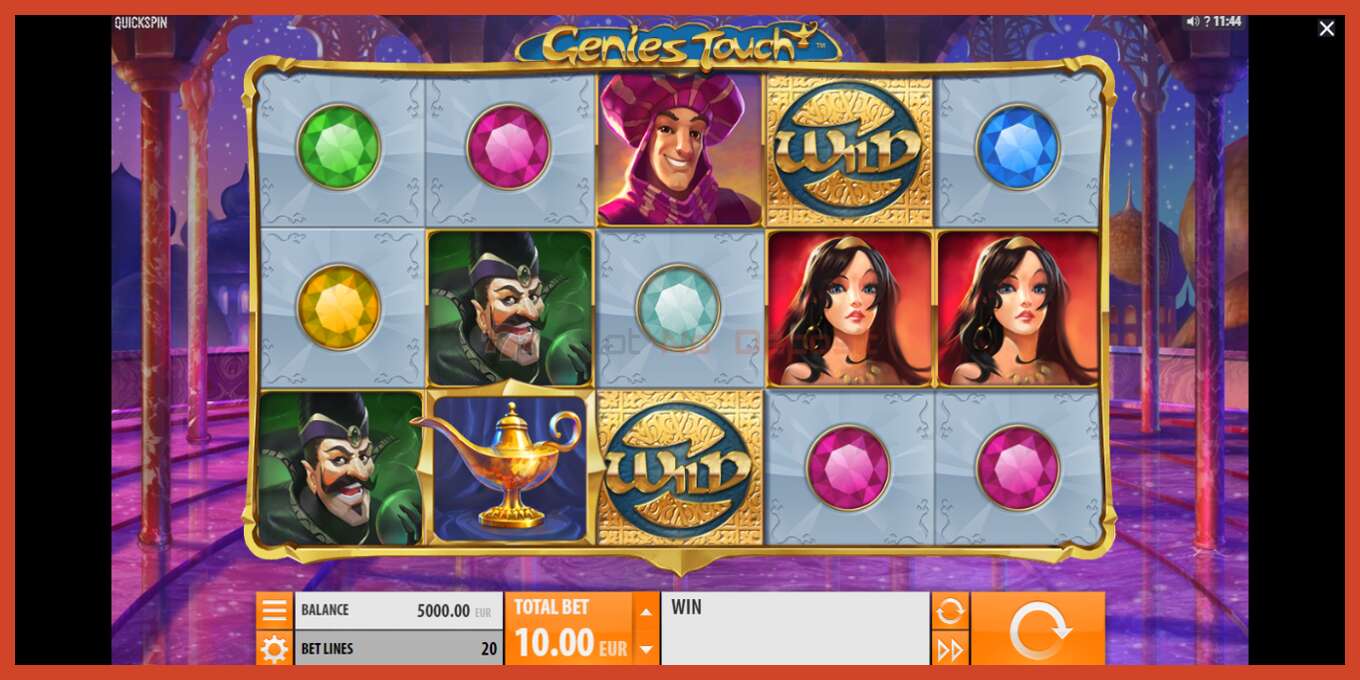 Slot screenshot: Genies Touch no deposit, number - 2