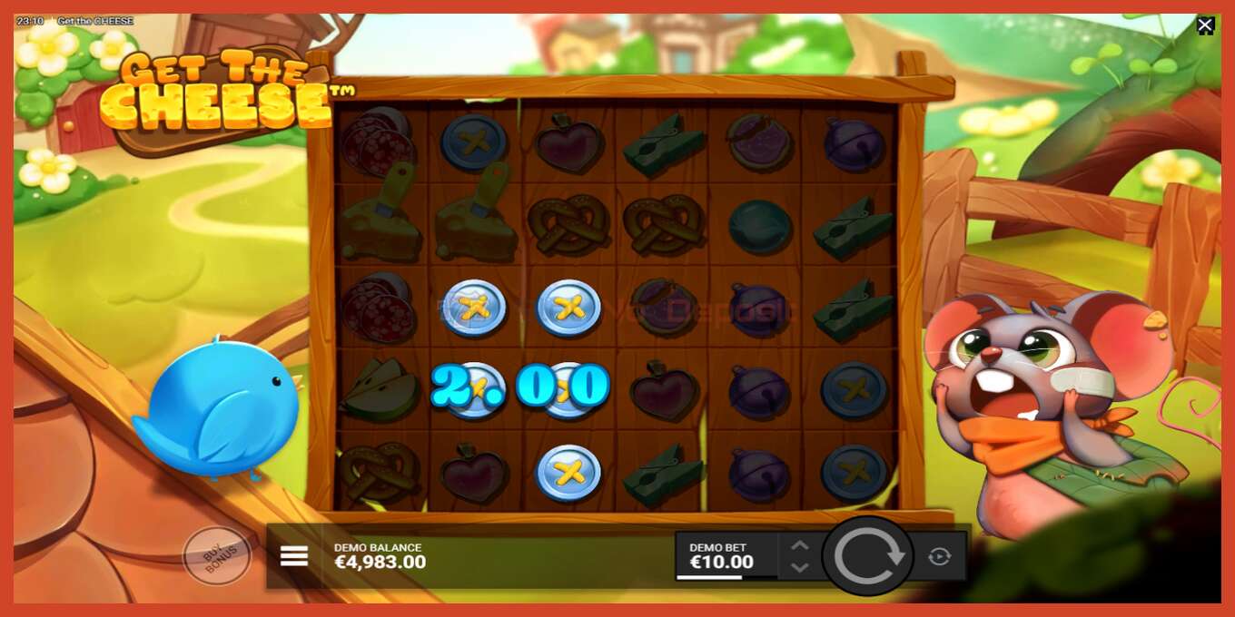 Slot screenshot: Get The Cheese no deposit, number - 4