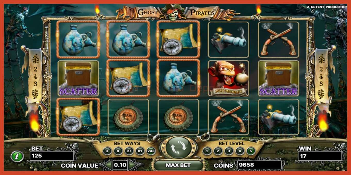 Slot screenshot: Ghost Pirates bez depozita, broj - 2