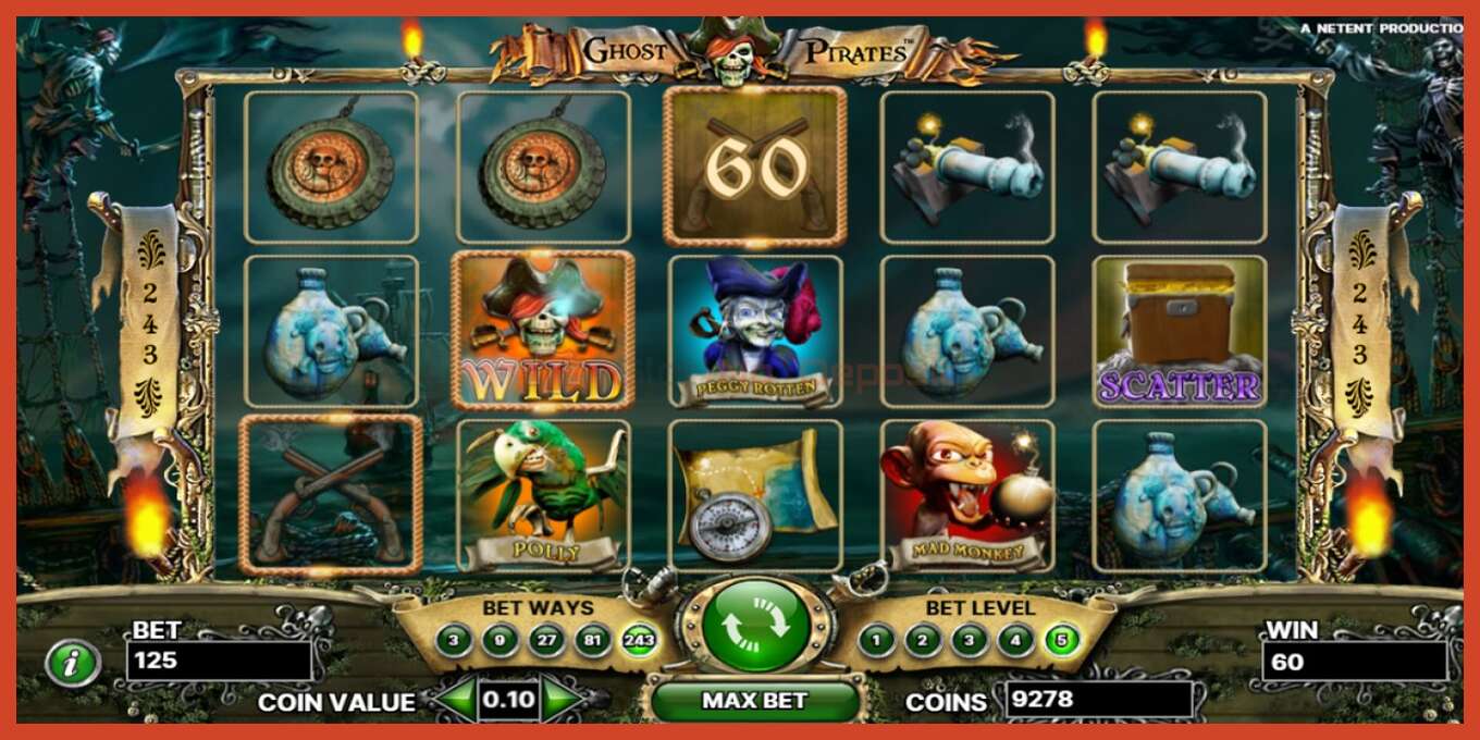 Slot screenshot: Ghost Pirates bez depozita, broj - 3